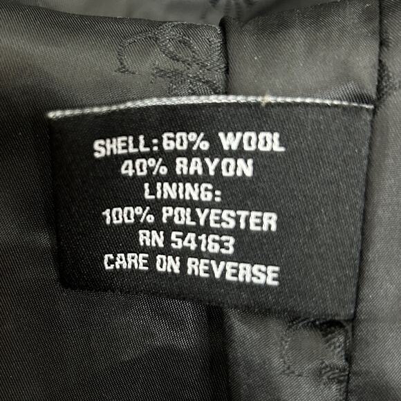 GUESS Wool Peacoat Charcoal Gray Double Breasted Dark Academia Women's Size S - Picture 7 of 7